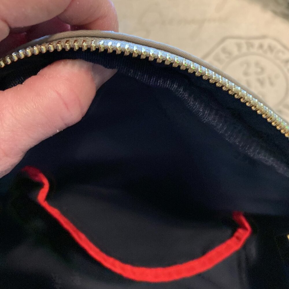 Tommy Hilfiger Beige Nylon Small Backpack with Leather Straps with TH Logo - Picture 14 of 16